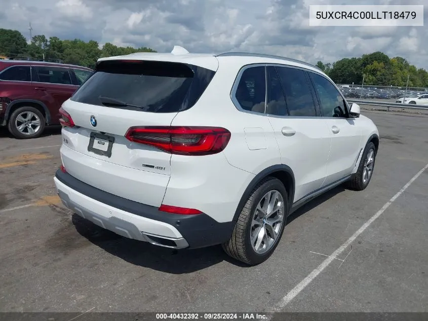 2020 BMW X5 Sdrive40I VIN: 5UXCR4C00LLT18479 Lot: 40432392