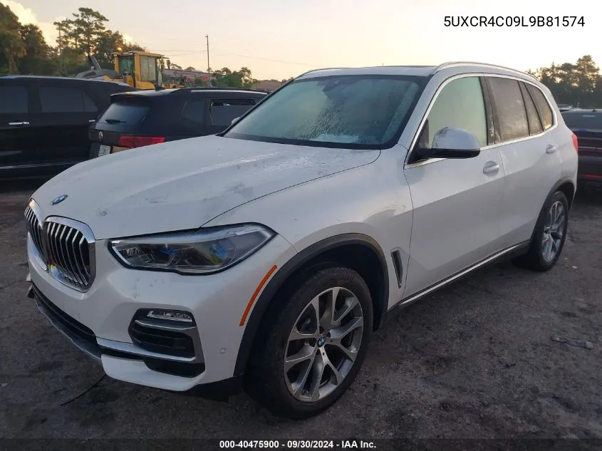 2020 BMW X5 Sdrive 40I VIN: 5UXCR4C09L9B81574 Lot: 40475900