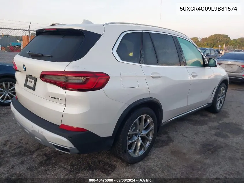 2020 BMW X5 Sdrive 40I VIN: 5UXCR4C09L9B81574 Lot: 40475900