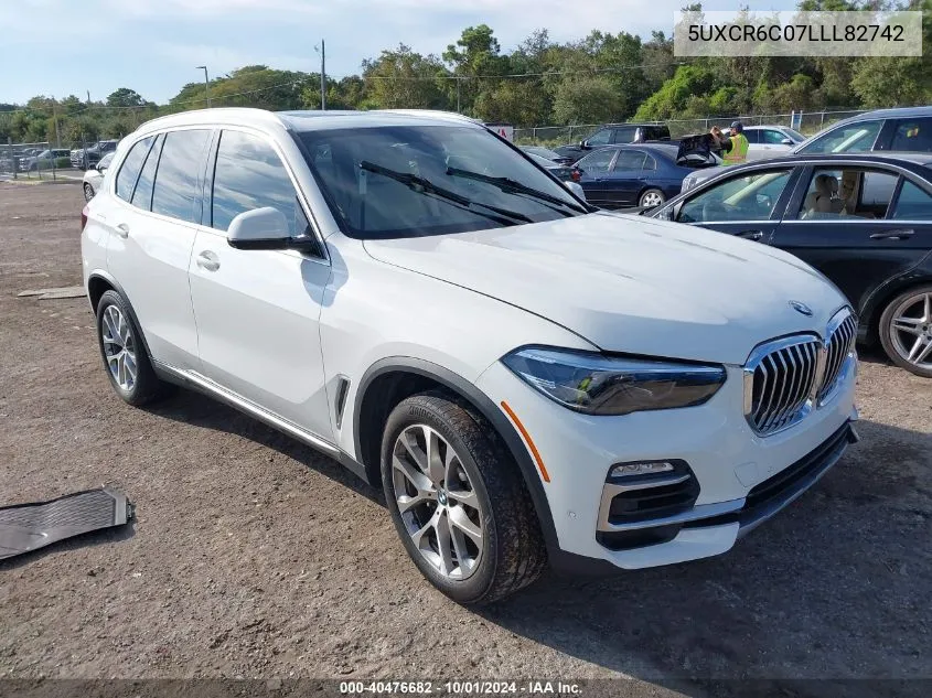 2020 BMW X5 xDrive40I VIN: 5UXCR6C07LLL82742 Lot: 40476682