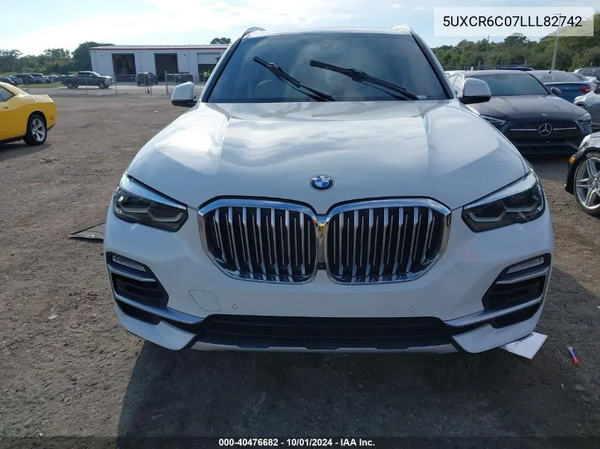 2020 BMW X5 xDrive40I VIN: 5UXCR6C07LLL82742 Lot: 40476682