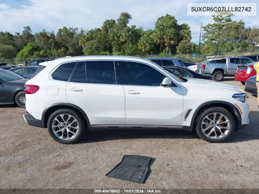 2020 BMW X5 xDrive40I VIN: 5UXCR6C07LLL82742 Lot: 40476682