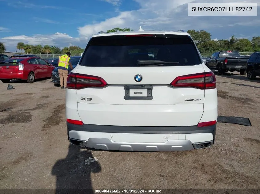 2020 BMW X5 xDrive40I VIN: 5UXCR6C07LLL82742 Lot: 40476682