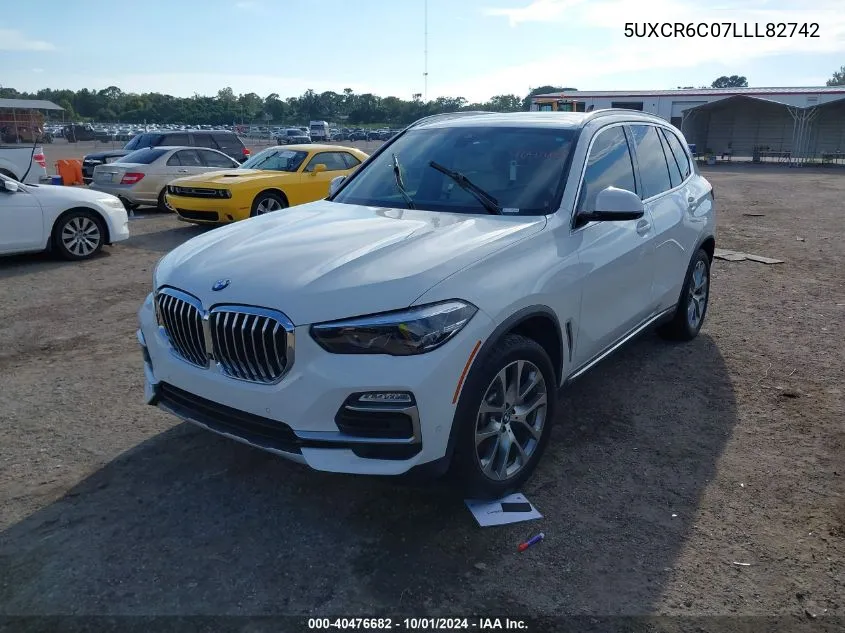 2020 BMW X5 xDrive40I VIN: 5UXCR6C07LLL82742 Lot: 40476682