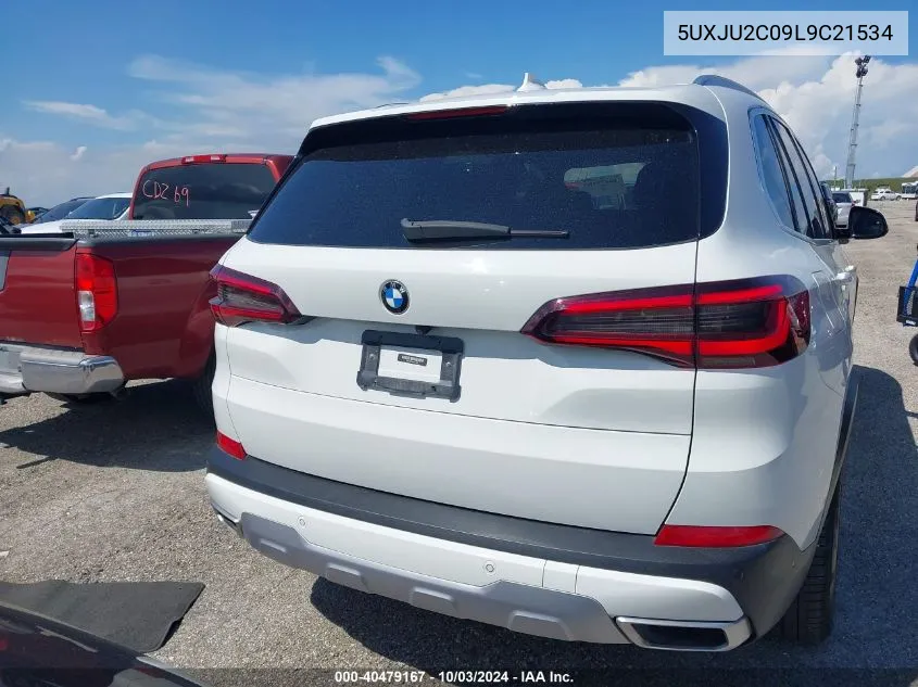 2020 BMW X5 xDrive50I VIN: 5UXJU2C09L9C21534 Lot: 40479167