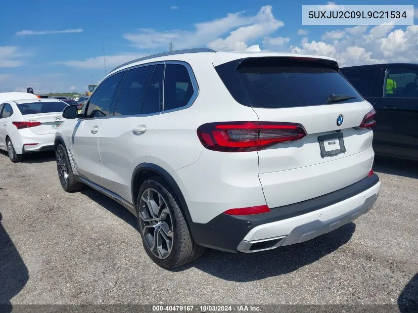 2020 BMW X5 xDrive50I VIN: 5UXJU2C09L9C21534 Lot: 40479167