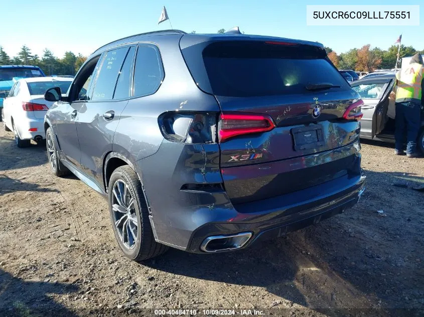 2020 BMW X5 xDrive40I VIN: 5UXCR6C09LLL75551 Lot: 40484710