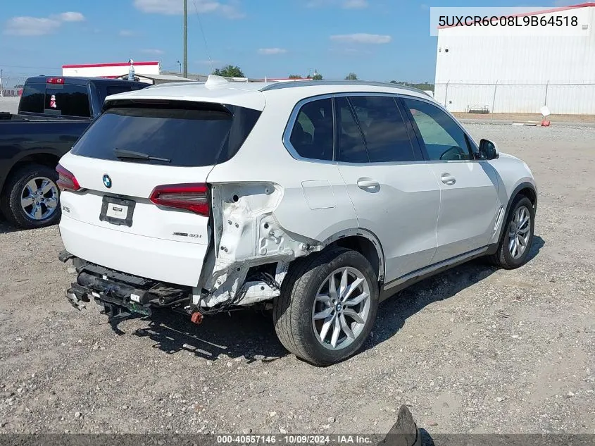 2020 BMW X5 xDrive40I VIN: 5UXCR6C08L9B64518 Lot: 40557146