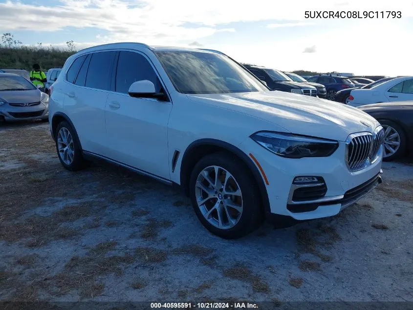 2020 BMW X5 Sdrive40I VIN: 5UXCR4C08L9C11793 Lot: 40595591