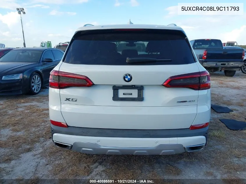 2020 BMW X5 Sdrive40I VIN: 5UXCR4C08L9C11793 Lot: 40595591