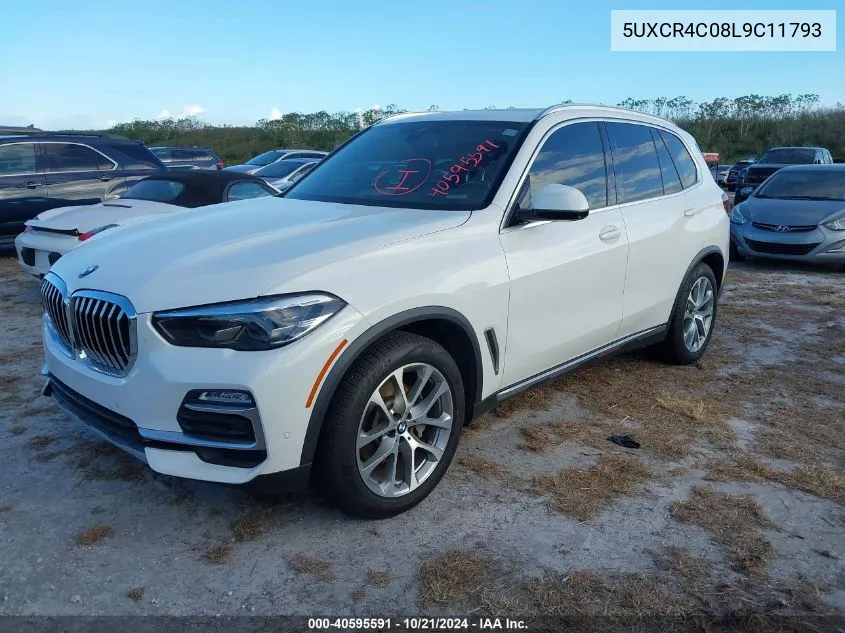 2020 BMW X5 Sdrive40I VIN: 5UXCR4C08L9C11793 Lot: 40595591