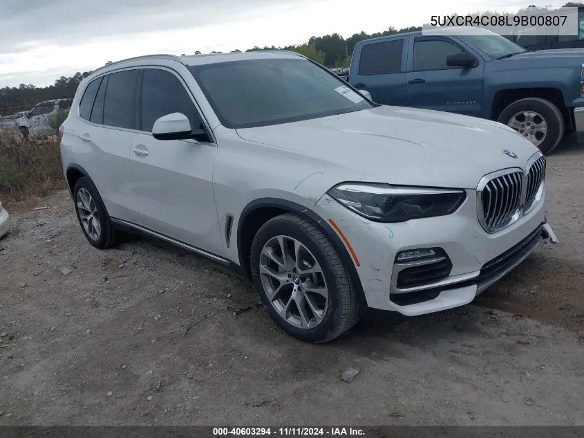 2020 BMW X5 Sdrive 40I VIN: 5UXCR4C08L9B00807 Lot: 40603294