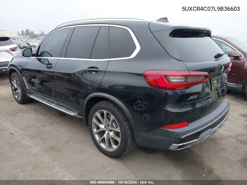 2020 BMW X5 Sdrive40I VIN: 5UXCR4C07L9B36603 Lot: 40608466