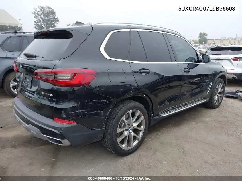 2020 BMW X5 Sdrive40I VIN: 5UXCR4C07L9B36603 Lot: 40608466