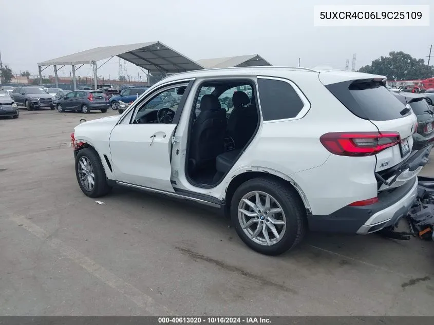 2020 BMW X5 Sdrive40I VIN: 5UXCR4C06L9C25109 Lot: 40613020