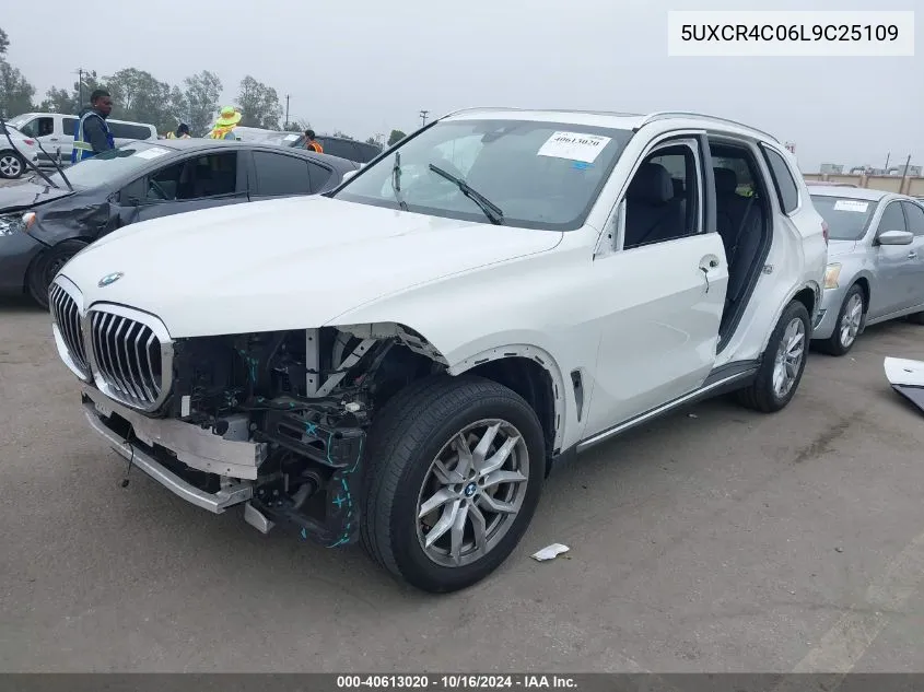 2020 BMW X5 Sdrive40I VIN: 5UXCR4C06L9C25109 Lot: 40613020