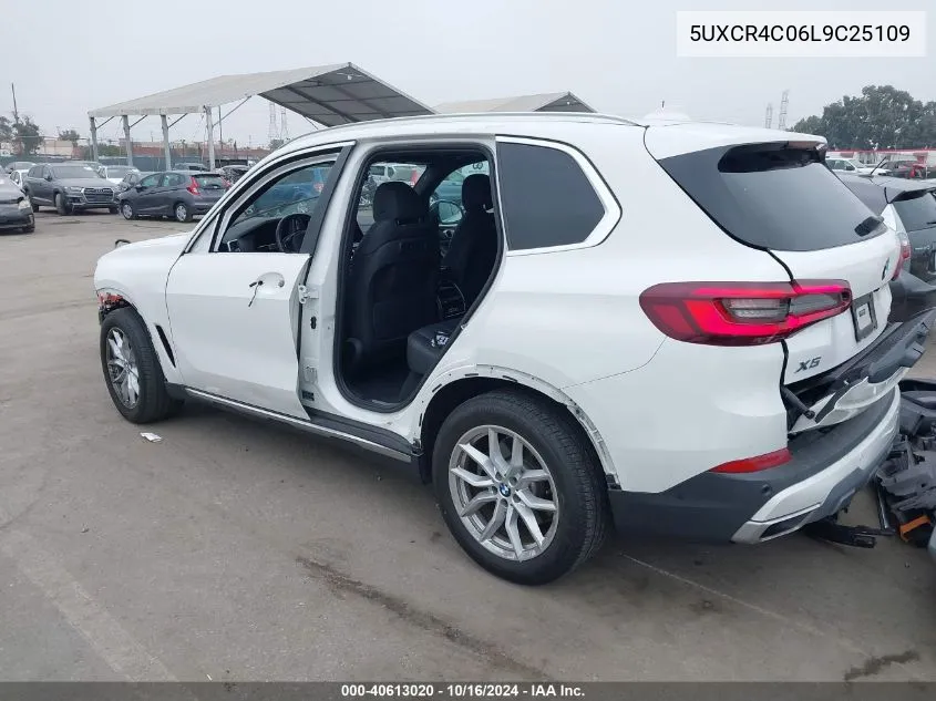 2020 BMW X5 Sdrive40I VIN: 5UXCR4C06L9C25109 Lot: 40613020