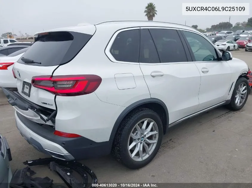 2020 BMW X5 Sdrive40I VIN: 5UXCR4C06L9C25109 Lot: 40613020