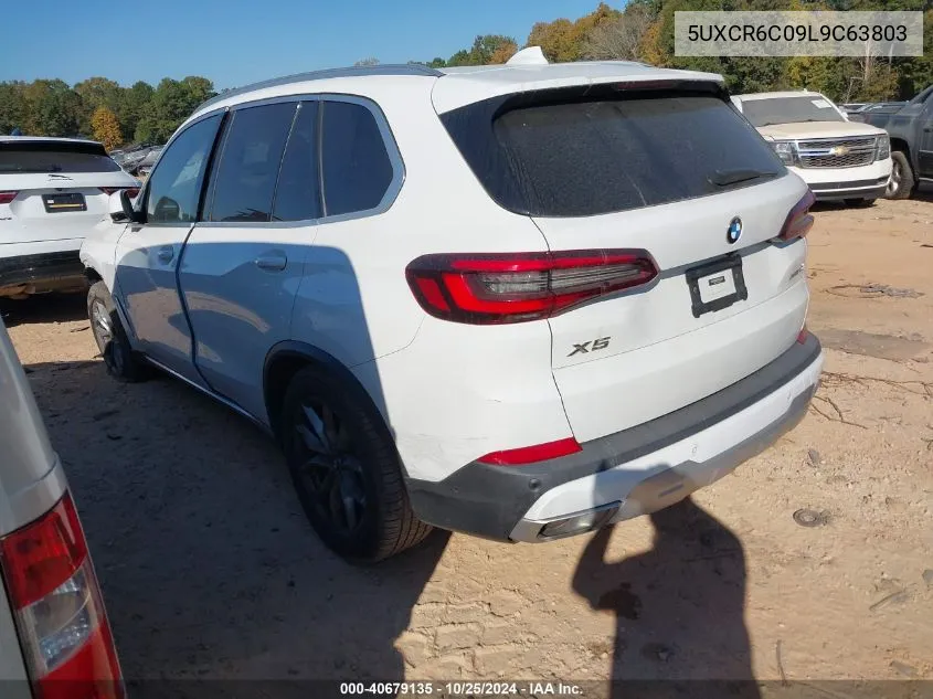 2020 BMW X5 xDrive40I VIN: 5UXCR6C09L9C63803 Lot: 40679135