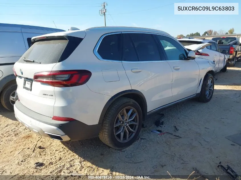 2020 BMW X5 xDrive40I VIN: 5UXCR6C09L9C63803 Lot: 40679135