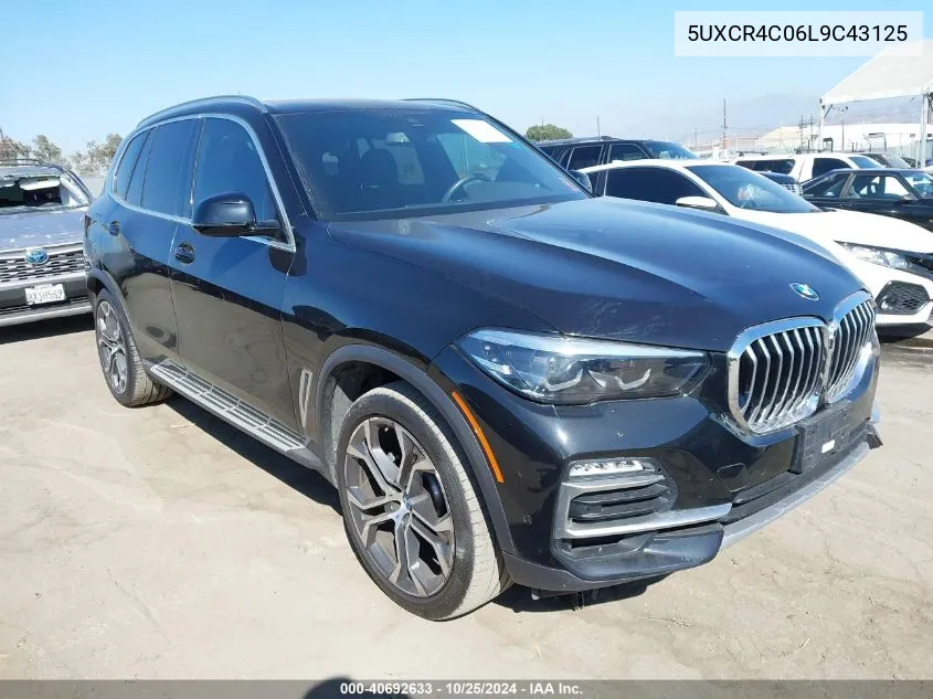 2020 BMW X5 Sdrive40I VIN: 5UXCR4C06L9C43125 Lot: 40692633