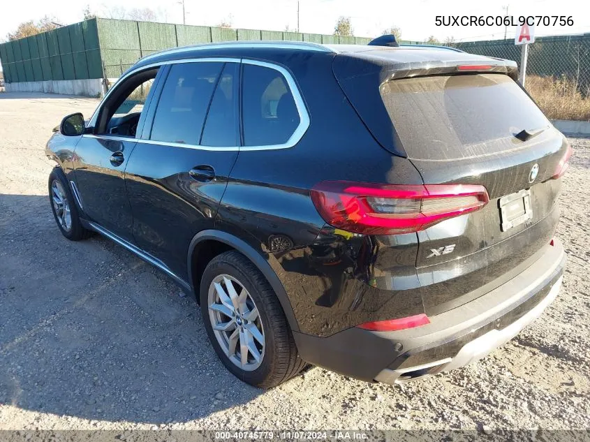 2020 BMW X5 xDrive40I VIN: 5UXCR6C06L9C70756 Lot: 40745779