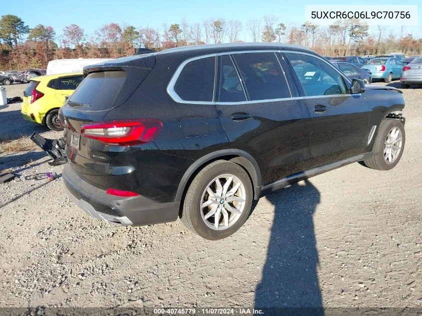 2020 BMW X5 xDrive40I VIN: 5UXCR6C06L9C70756 Lot: 40745779