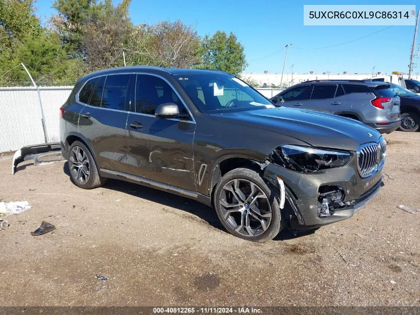 2020 BMW X5 xDrive40I VIN: 5UXCR6C0XL9C86314 Lot: 40812265