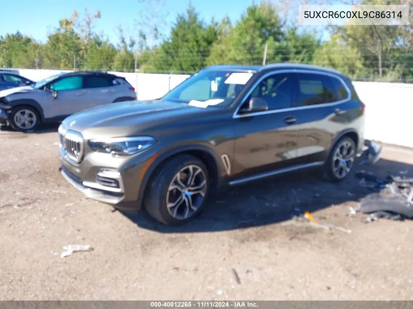 2020 BMW X5 xDrive40I VIN: 5UXCR6C0XL9C86314 Lot: 40812265