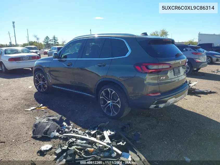 2020 BMW X5 xDrive40I VIN: 5UXCR6C0XL9C86314 Lot: 40812265