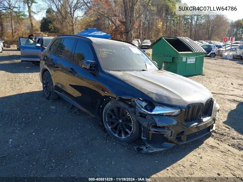 2020 BMW X5 Sdrive40I VIN: 5UXCR4C07LLW64786 Lot: 40881829