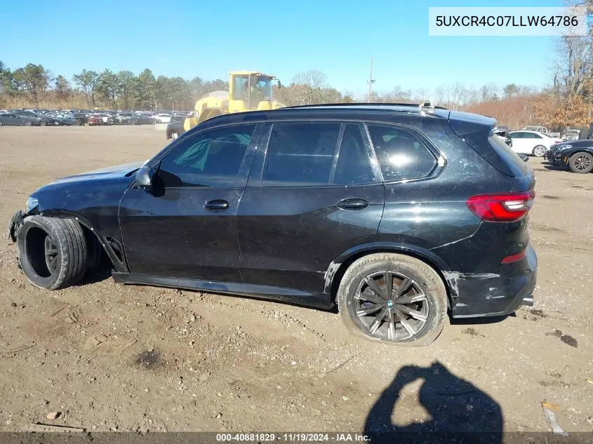 2020 BMW X5 Sdrive40I VIN: 5UXCR4C07LLW64786 Lot: 40881829