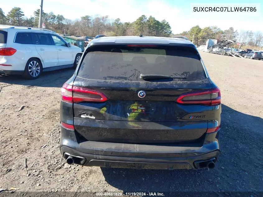 2020 BMW X5 Sdrive40I VIN: 5UXCR4C07LLW64786 Lot: 40881829