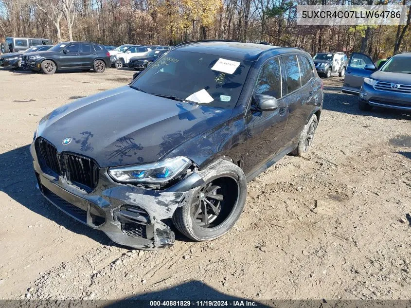 2020 BMW X5 Sdrive40I VIN: 5UXCR4C07LLW64786 Lot: 40881829