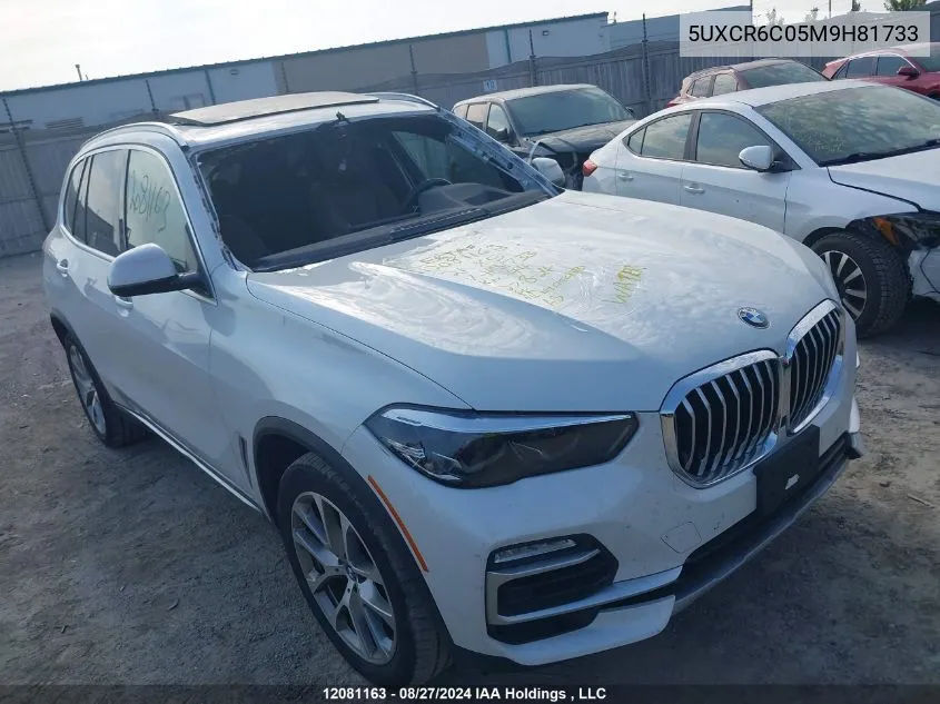 2021 BMW X5 xDrive40I VIN: 5UXCR6C05M9H81733 Lot: 12081163