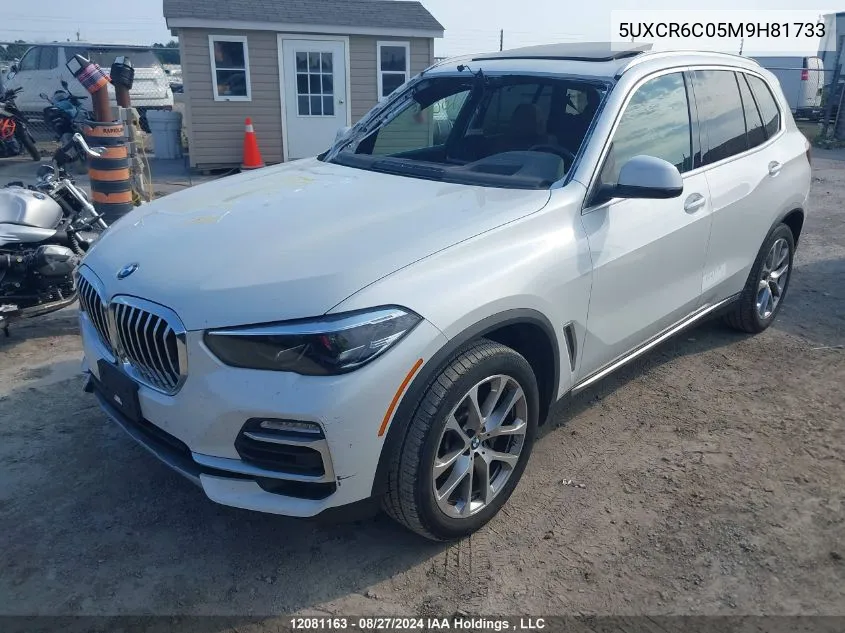 2021 BMW X5 xDrive40I VIN: 5UXCR6C05M9H81733 Lot: 12081163