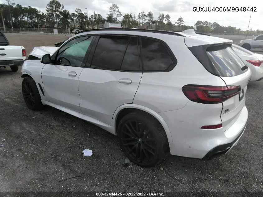 2021 BMW X5 M50I VIN: 5UXJU4C06M9G48442 Lot: 32494425