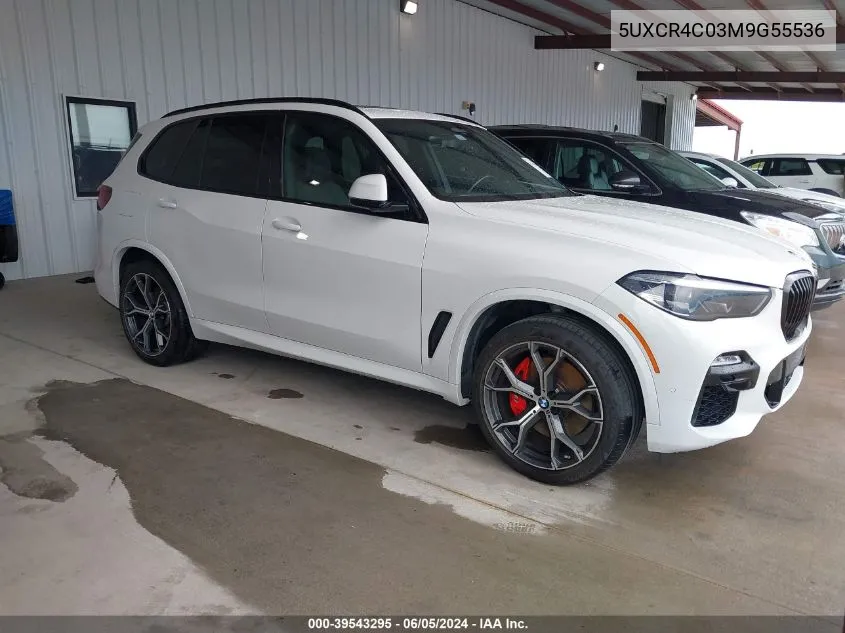 2021 BMW X5 Sdrive40I VIN: 5UXCR4C03M9G55536 Lot: 39543295