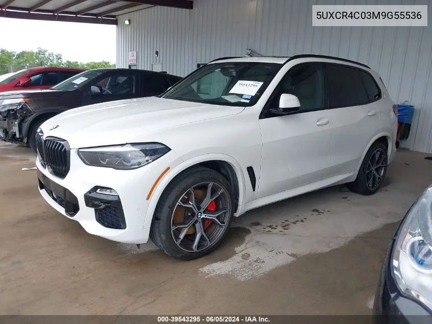 2021 BMW X5 Sdrive40I VIN: 5UXCR4C03M9G55536 Lot: 39543295