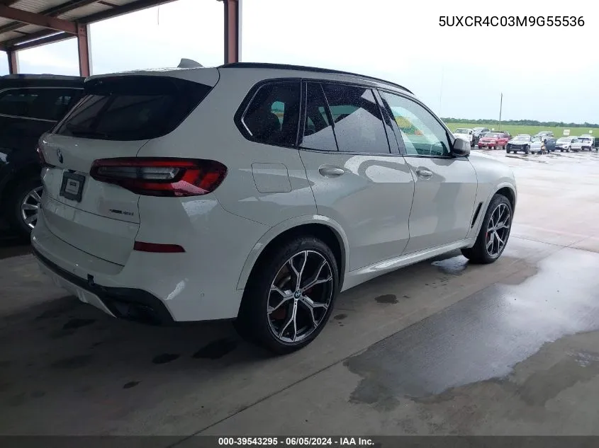 2021 BMW X5 Sdrive40I VIN: 5UXCR4C03M9G55536 Lot: 39543295