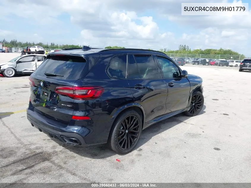 2021 BMW X5 Sdrive40I VIN: 5UXCR4C08M9H01779 Lot: 39560433