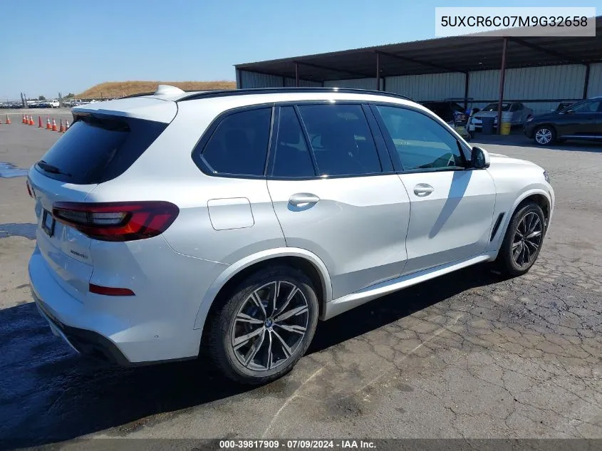 2021 BMW X5 xDrive40I VIN: 5UXCR6C07M9G32658 Lot: 39817909