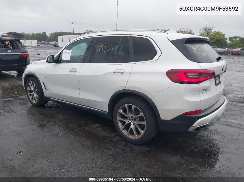 5UXCR4C00M9F53692 2021 BMW X5 Sdrive40I