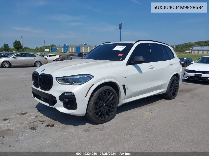 2021 BMW X5 M50I VIN: 5UXJU4C04M9E28684 Lot: 40224086