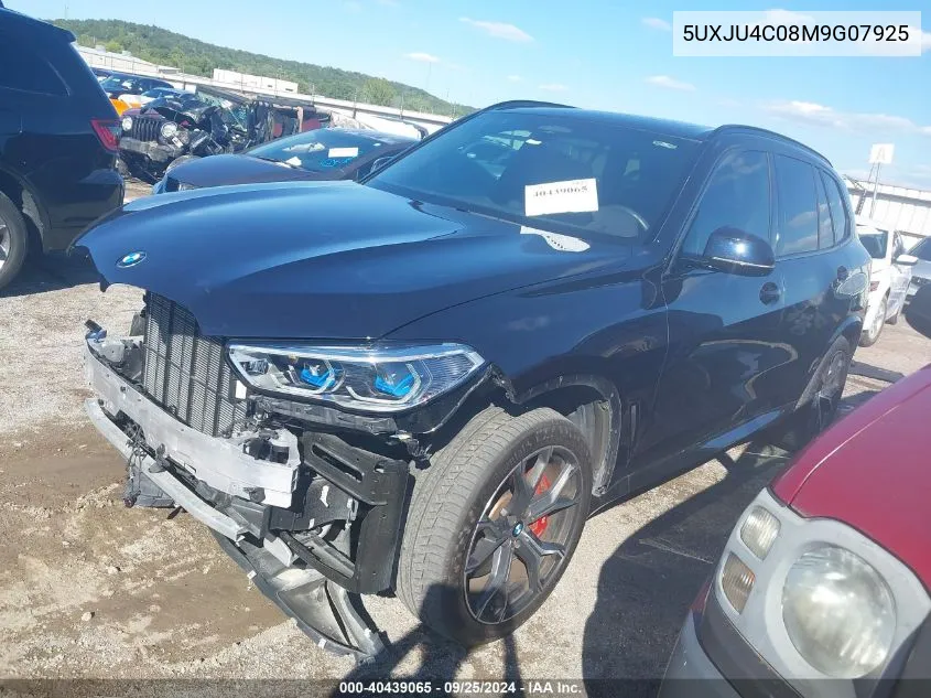 2021 BMW X5 M50I VIN: 5UXJU4C08M9G07925 Lot: 40439065