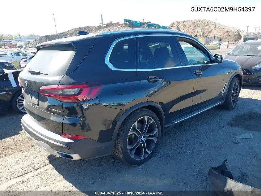 2021 BMW X5 Phev xDrive45E VIN: 5UXTA6C02M9H54397 Lot: 40471525