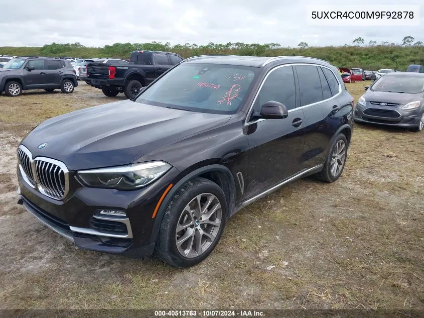 2021 BMW X5 Sdrive 40I VIN: 5UXCR4C00M9F92878 Lot: 40513763