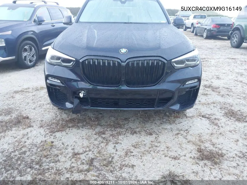 2021 BMW X5 Sdrive40I VIN: 5UXCR4C0XM9G16149 Lot: 40519211