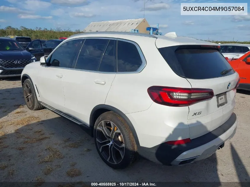 2021 BMW X5 Sdrive40I VIN: 5UXCR4C04M9G57084 Lot: 40555925