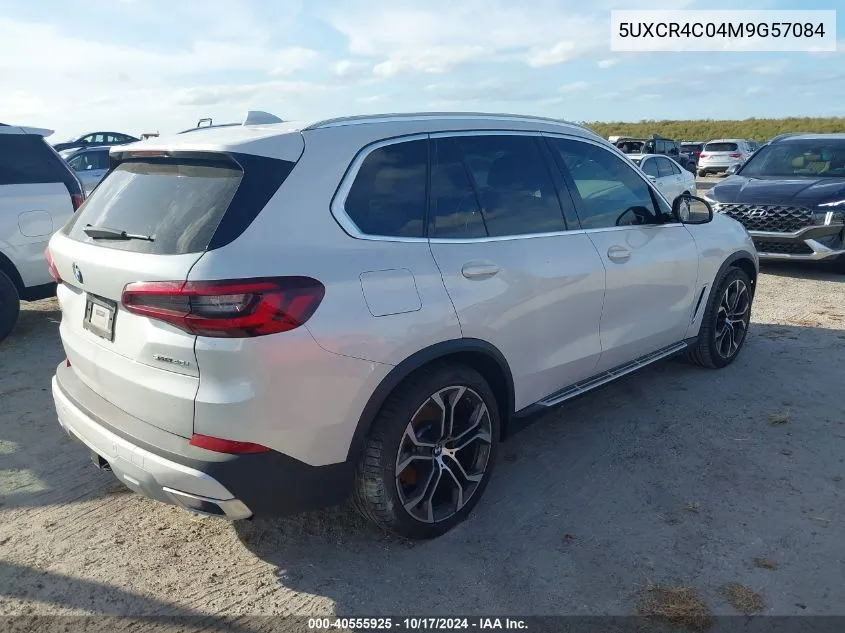 2021 BMW X5 Sdrive40I VIN: 5UXCR4C04M9G57084 Lot: 40555925